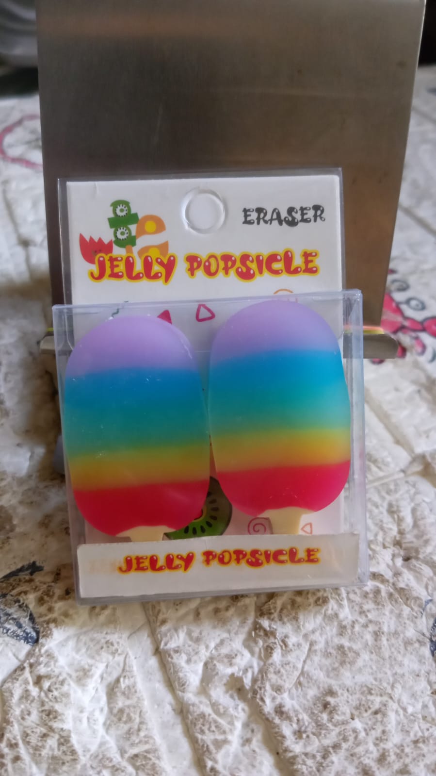 17523 Jelly Popsicle Shape Fancy & Stylish Erasers, Mini Eraser Creative Cute Novelty Eraser for Children Eraser Set for Return Gift, Birthday Party, School Prize (2 Pc Set) 17523 Jelly Popsicle Shape Fancy & Stylish Erasers, Mini Eraser Creative Cute Novelty Eraser for Children Eraser Set for Return Gift, Birthday Party, School Prize (2 Pc Set)